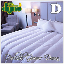 Load image into Gallery viewer, Exclusive Collection Double 95% Polish Goose Down Quilt - Baffled Channels or Fully Boxed